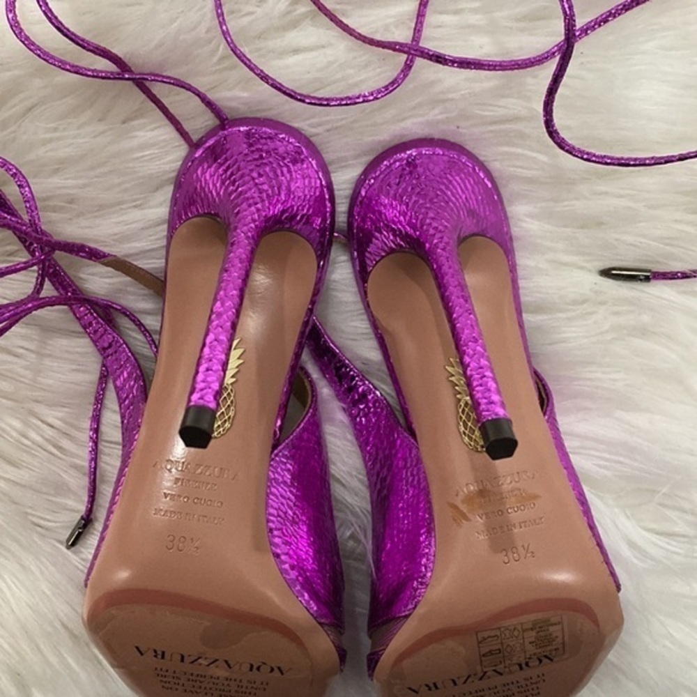 New Aquazzura Unfaithful ankle tie pump size 38.5EU - Picture 10 of 15